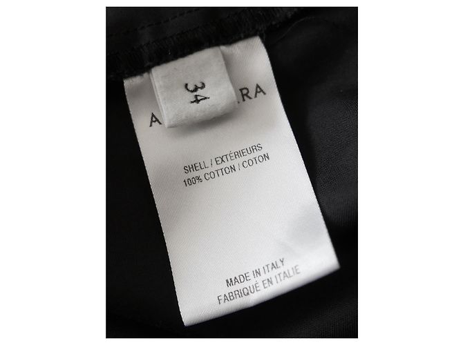 Schwarzes Baumwoll-Popeline-Hemd Kleid mit Bindegürtel Altuzarra Chloris - Ansicht 7