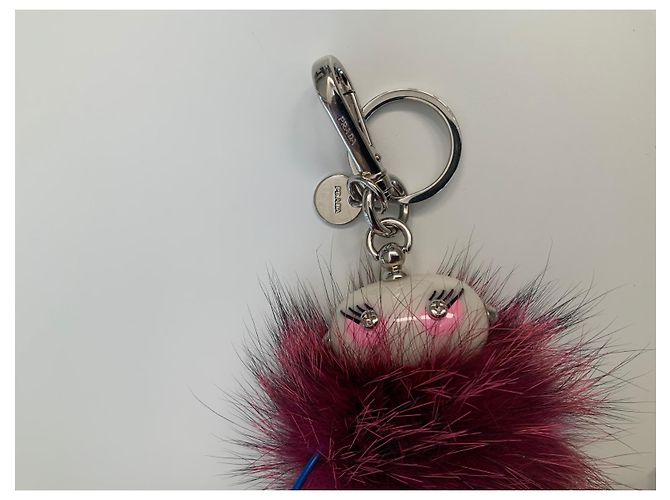Prada Charm para bolso Millie Rojo Oscuro Piel Burdeos - vista 7
