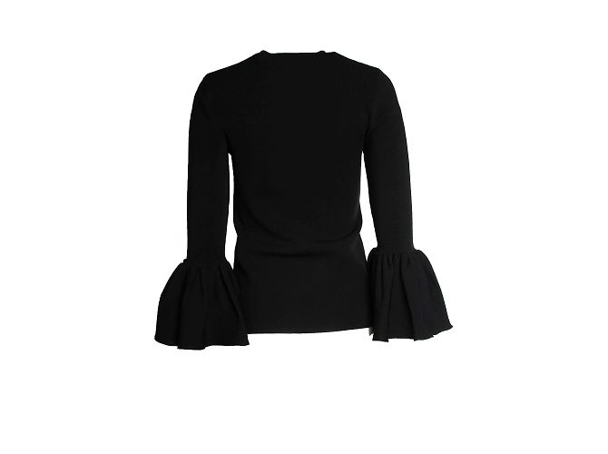 Autre Marque Suistudio, black Cooper bell sleeve top - view 3