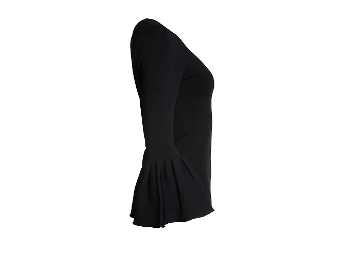 Autre Marque Suistudio, black Cooper bell sleeve top - view 4