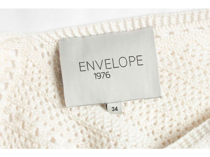 Autre Marque Umschlag 1975, Häkelkleid in Creme Weiß - Ansicht 5