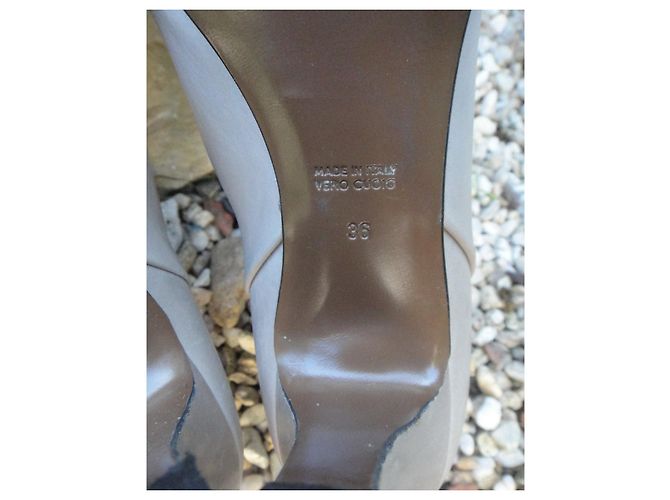 Autre Marque Stivaletti Charles Kammer Beige in Pelle d'Agnello - vista 7