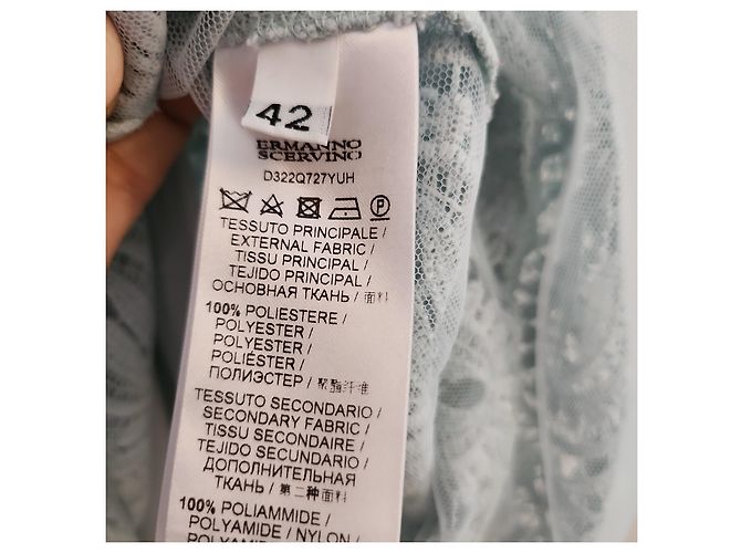 Ermanno Scervino Kleid hellblau aus Polyester - Ansicht 5