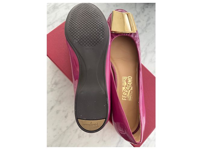 Décolleté Salvatore Ferragamo in pelle rosa - vista 2