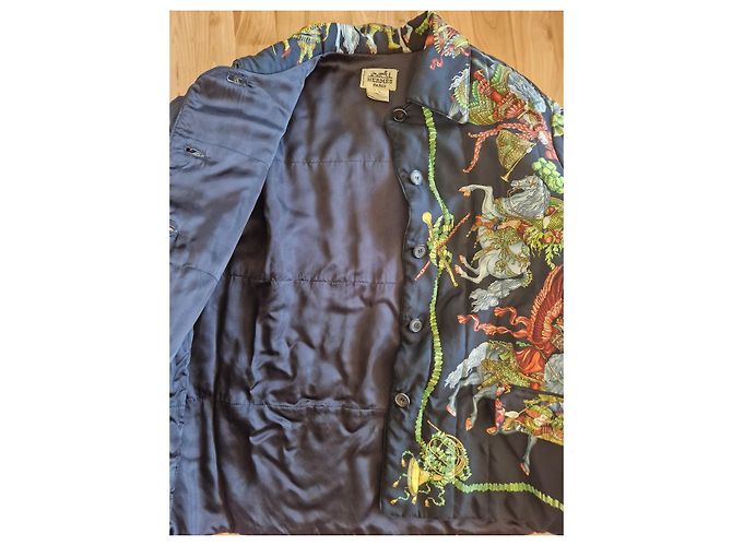 Seltene Hermès-Jacke 'Die Feiern des Sonnenkönigs' Mehrfarben - Ansicht 8