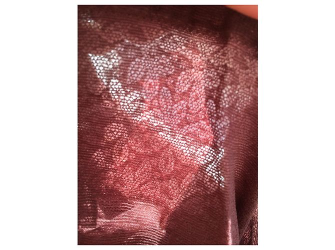 Autre Marque Medias Rosy de encaje guipure Muscat Burdeos Púrpura - vista 4
