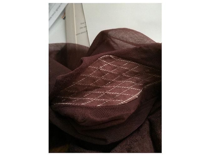 Autre Marque Medias Rosy de encaje guipure Muscat Burdeos Púrpura - vista 6