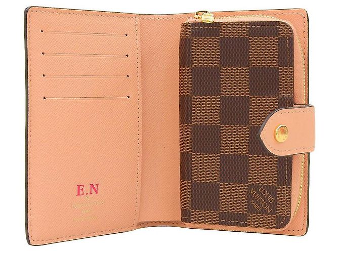 Cartera Compacta Juliette Damier de Louis Vuitton N60380 Blanco - vista 3