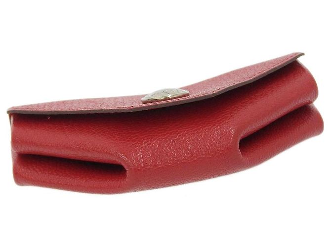 Hermès Monedero Hermes Le Soir Sandouze Chevre Rojo Roja - vista 4