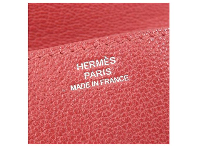 Hermès Monedero Hermes Le Soir Sandouze Chevre Rojo Roja - vista 7