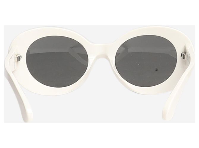 Acne Occhiali da sole retro bianchi e rotondi - vista 2
