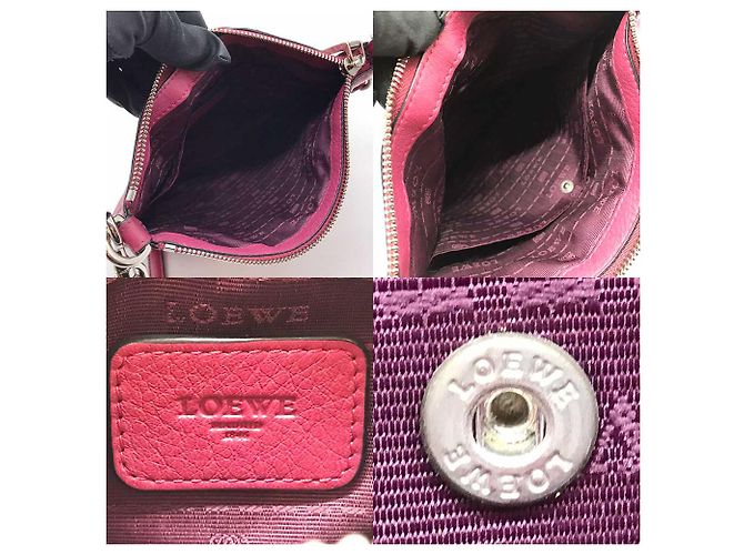 Loewe Leder Heritage Schultertasche Anagram Pink - Ansicht 4