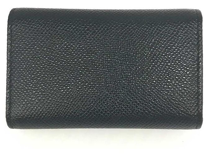 Autre Marque Bvlgari Grain Calf Key Case Black - view 2