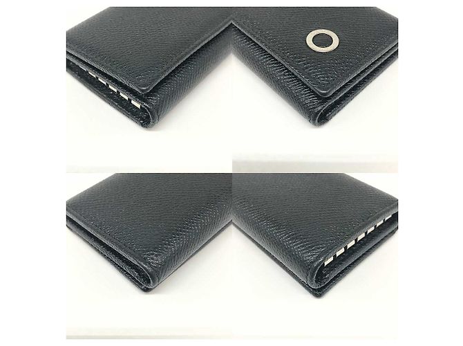 Autre Marque Bvlgari Grain Calf Key Case Black - view 3