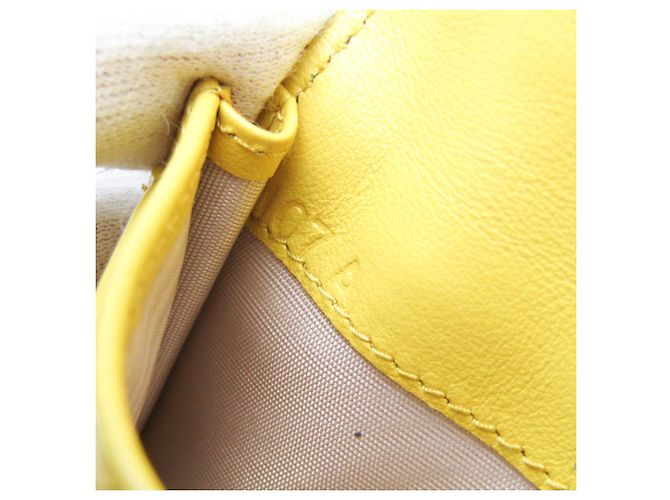 Prada Grace Triangle Compact Wallet Yellow - view 10