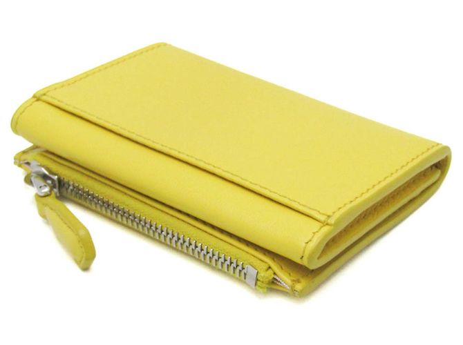 Prada Grace Triangle Compact Wallet Yellow - view 2