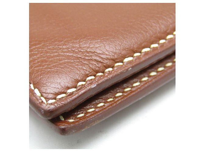 Hermès Hermes MC3 Thales Men's Leather Bi-Fold Wallet Brown - view 7