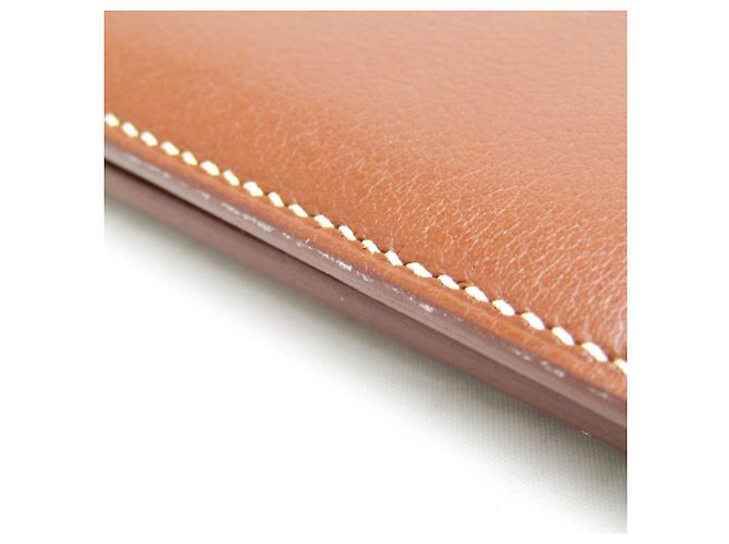 Hermès Hermes MC3 Thales Men's Leather Bi-Fold Wallet Brown - view 8
