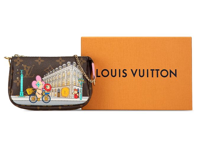 Mini Pochette Accessoires Vivienne in Monogramma Marrone di Louis Vuitton a Parigi - vista 10