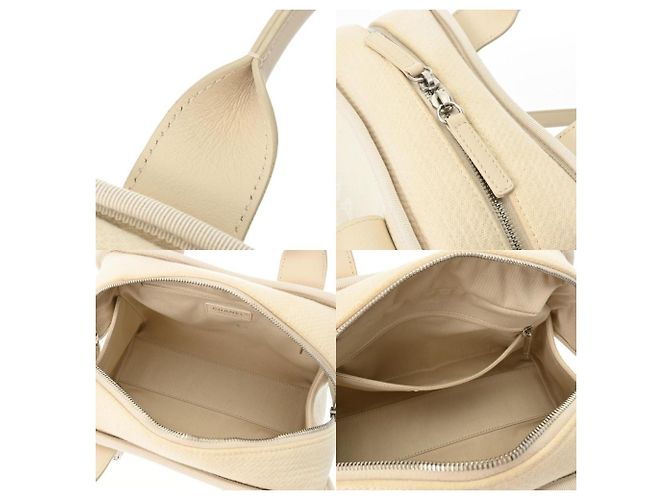 Borsa da bowling Chanel Deauville Bianco sporco - vista 11