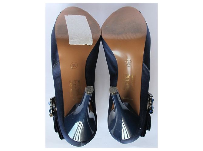 Autre Marque Décolleté in tela Roberto Botella con gioiello turchese blu 38 IT - vista 13