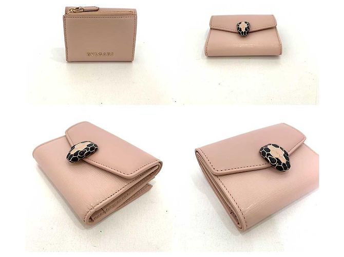 Autre Marque Billetera Mini Serpenti Forever de Cuero Rosa Bvlgari - vista 2
