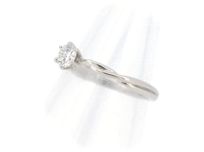 Autre Marque Royal Asscher Diamantring 0,28CT E VVS2 PT900 Platin - Ansicht 2