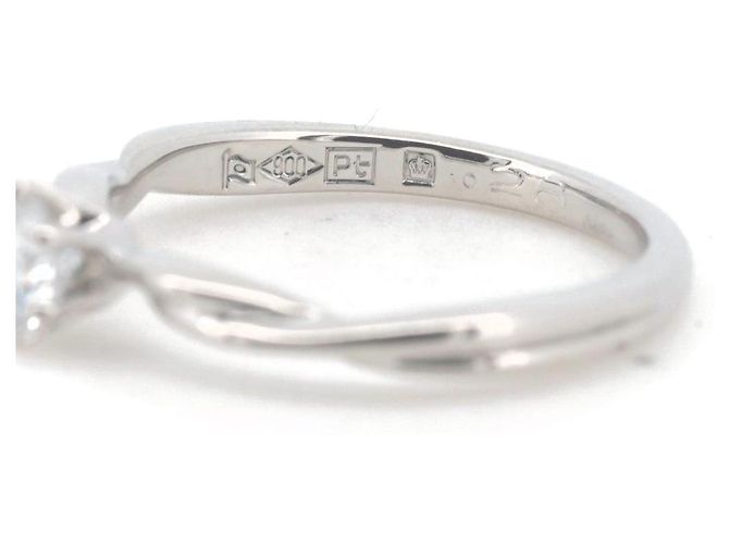 Autre Marque Royal Asscher Diamantring 0,28CT E VVS2 PT900 Platin - Ansicht 3