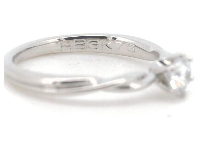 Autre Marque Royal Asscher Diamantring 0,28CT E VVS2 PT900 Platin - Ansicht 4