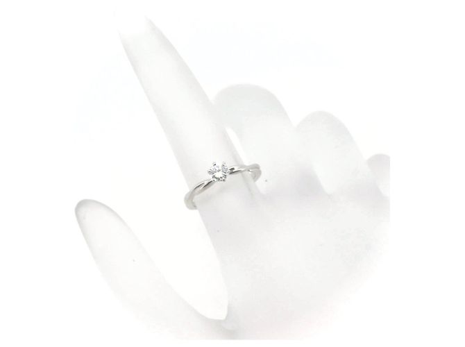 Autre Marque Royal Asscher Diamantring 0,28CT E VVS2 PT900 Platin - Ansicht 6
