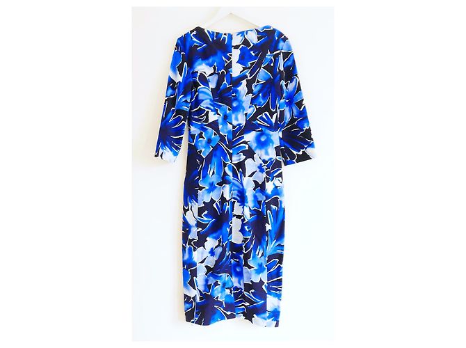 Vestido de estampado floral azul de la colección Michael Kors - vista 3