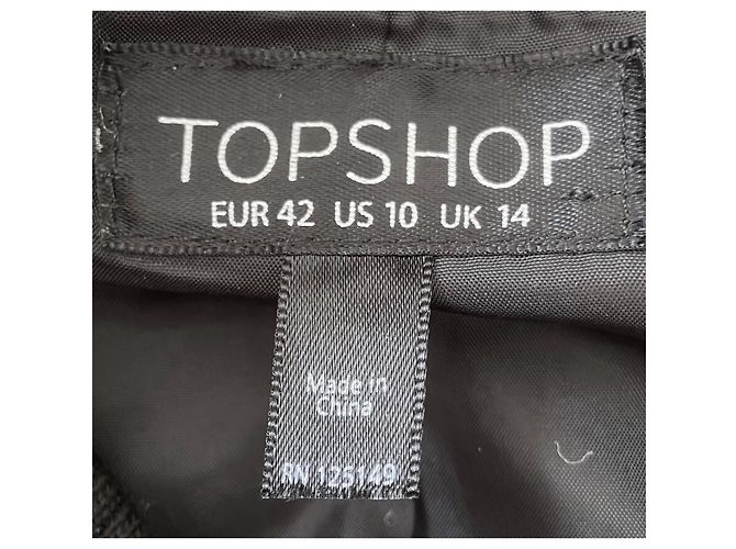 Giacca bomber trapuntata dorata Topshop - vista 5