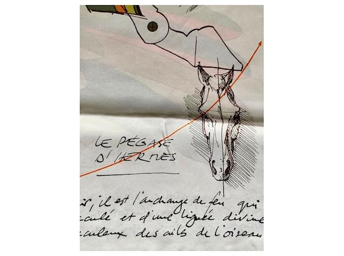 Hermès Il Pegaso di Hermes 140 Grigio Cachi - vista 2