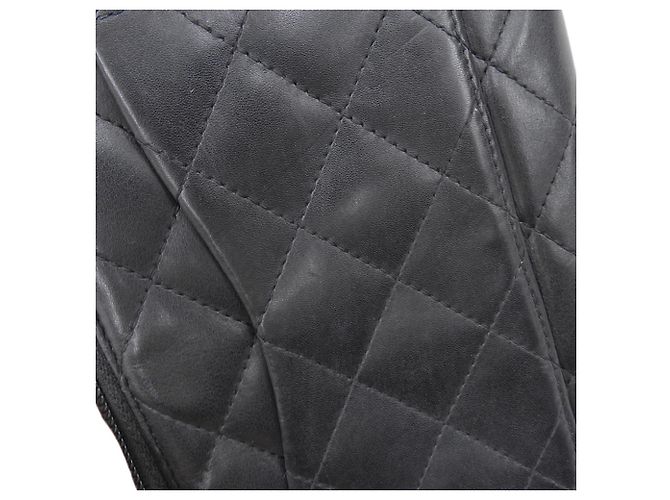 Monedero Chanel Cambon Line Negro Blanco - vista 7