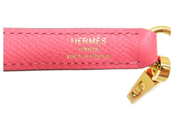 Hermès Cinturino Hermes Kelly in pelle Epsom albicocca - vista 2