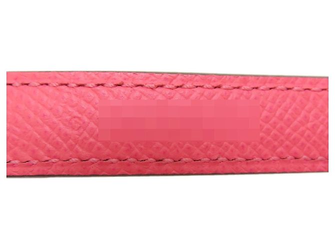 Hermès Cinturino Hermes Kelly in pelle Epsom albicocca - vista 3