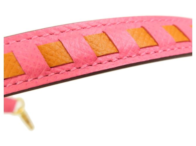 Hermès Cinturino Hermes Kelly in pelle Epsom albicocca - vista 5
