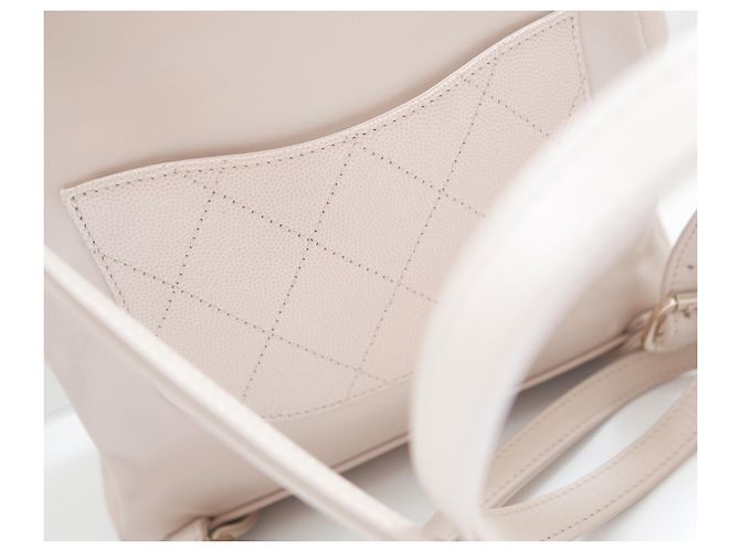 Chanel Business Affinity Backpack Beige Caviar Leather - view 5