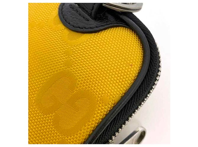 Charm per borsa Gucci Nero e Giallo in Pelle e Nylon - vista 10