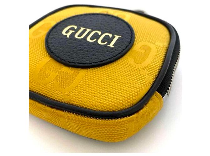 Charm per borsa Gucci Nero e Giallo in Pelle e Nylon - vista 5