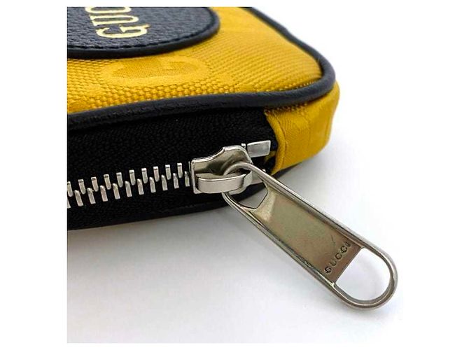 Charm per borsa Gucci Nero e Giallo in Pelle e Nylon - vista 9