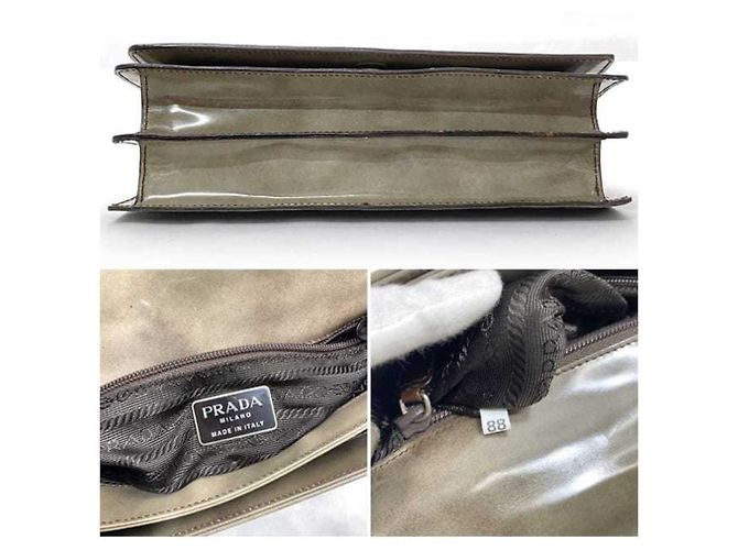 Borsa a spalla in tartaruga Prada - vista 11