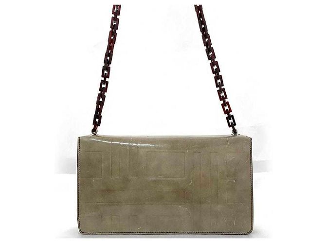 Borsa a spalla in tartaruga Prada - vista 4