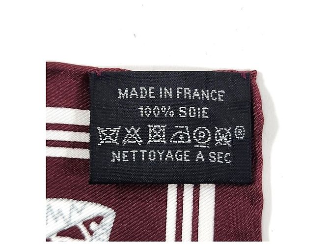 Hermès Carré 55 Schal in Bordeaux - Ansicht 2
