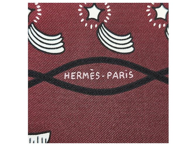 Hermès Carré 55 Schal in Bordeaux - Ansicht 4