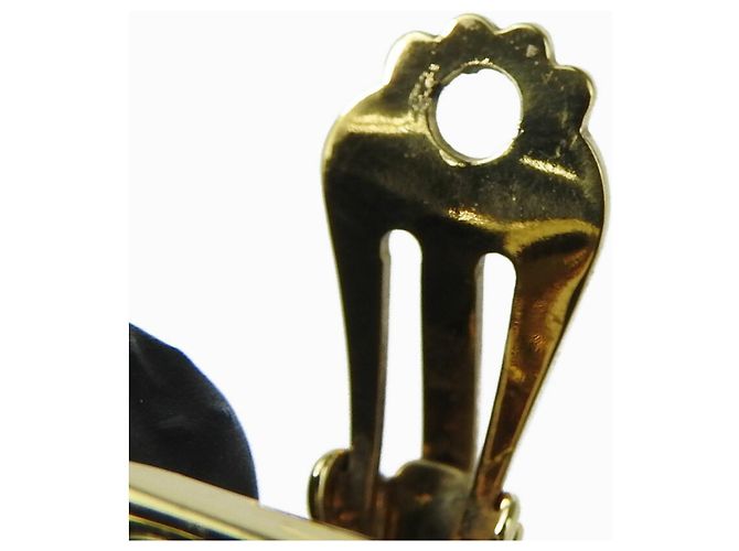 Hermès Hermes Mehrfarbige Clip-Ohrringe Blau Mehrfarben Golden - Ansicht 7