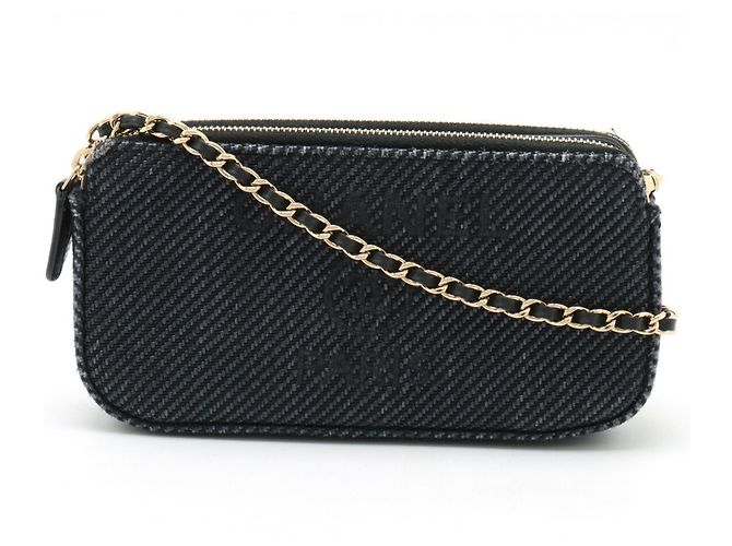 Portafoglio a catena Deauville di Chanel Blu navy - vista 2