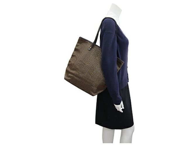 Hermès Borsa tote MM Chennai Hermes Kaba Marrone scuro - vista 10