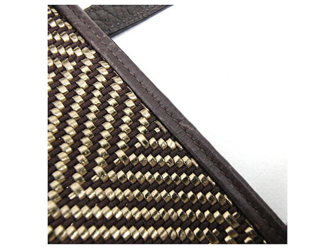 Hermès Borsa tote MM Chennai Hermes Kaba Marrone scuro - vista 6
