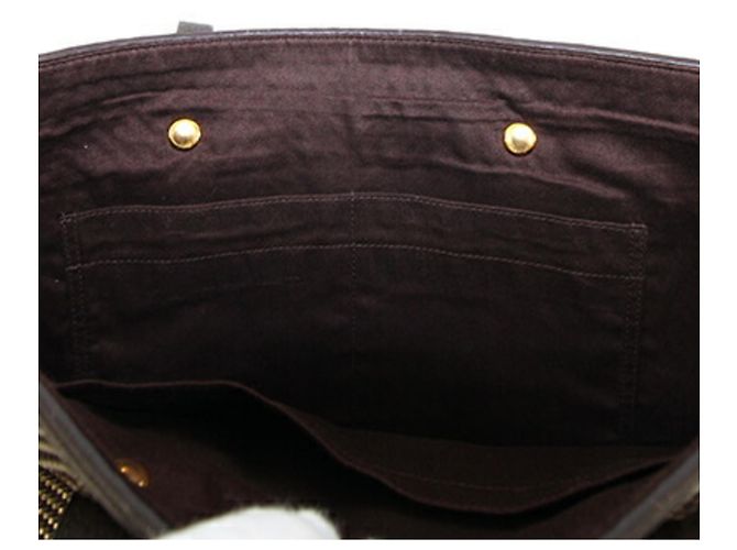 Hermès Borsa tote MM Chennai Hermes Kaba Marrone scuro - vista 9
